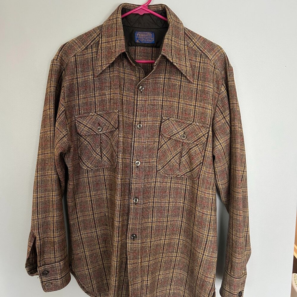 Vintage Pendleton Flannel - MADE IN USA - Size L (Fits Like M)
